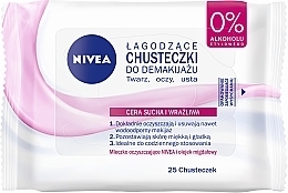 Fragrances, Perfumes, Cosmetics Makeup Remover Wipes for Dry and Sensitive Skin - NIVEA Aqua Effect Wipes