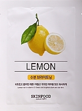 Lemon Face Mask - SkinFood Beauty in a Food Mask Sheet Lemon — photo N1