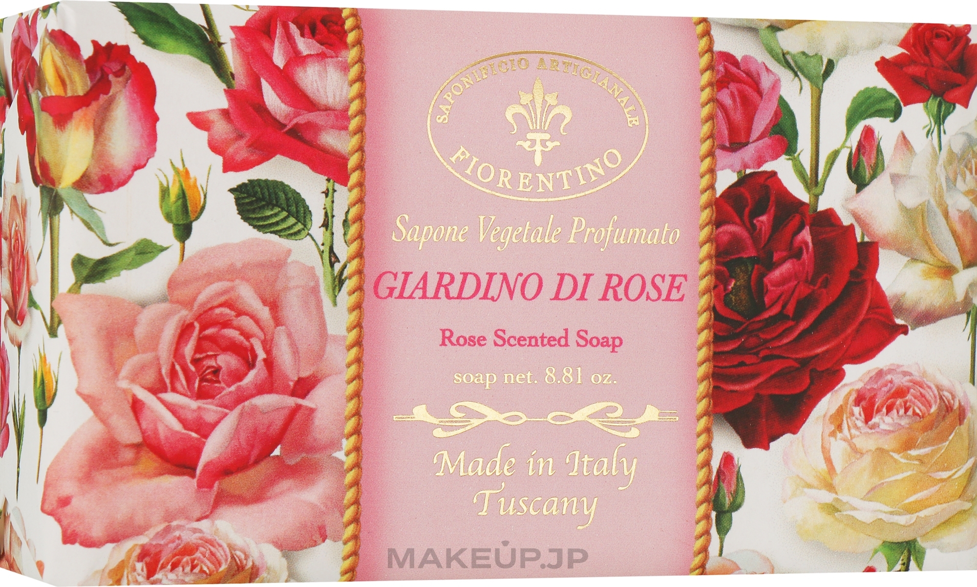 Natural Soap "Rose Garden" - Saponificio Artigianale Fiorentino Rose Garden Scented Soap — photo 250 g