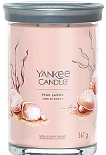 Scented Candle in Glass 'Pink Sands', 2 wicks - Yankee Candle Singnature — photo N1