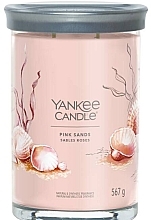 Fragrances, Perfumes, Cosmetics Scented Candle in Glass 'Pink Sands', 2 wicks - Yankee Candle Singnature