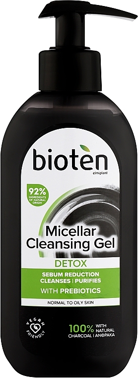 Micellar Cleansing Gel for Normal to Oily Skin - Bioten Detox Micellar Cleansing Gel — photo N1