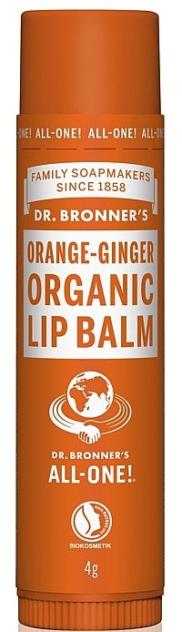 Lip Balm "Orange and Ginger" - Dr. Bronner’s Orange & Ginger Lip Balm — photo N1