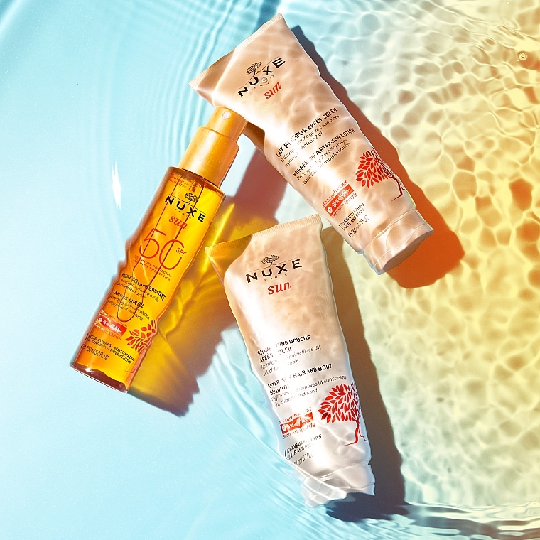 After Sun Shampoo-Gel 2in1 - Nuxe Sun Care After Sun Shampoo Nuxe Body And Hair Shower — photo N5