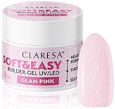 Builder Gel - Claresa Soft & Easy Builder Gel UV/LED Glam Pink — photo N1