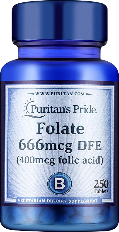 Supplement 'Folic Acid', 400 mcg - Puritan's Prid Folic Acid 400 mcg — photo N1