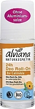 Fragrances, Perfumes, Cosmetics Roll-On Calendula Deodorant - Alviana Naturkosmetik Organic Calendula 24h Deodorant Roll-On