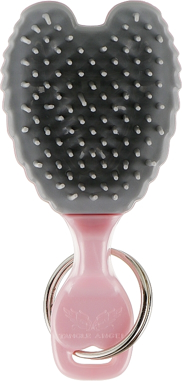 GIFT! Baby Keychain Hair Brush, light pink - Tangle Angel Baby Brush Pink — photo N1