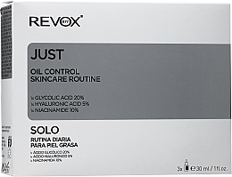 Set - Revox Just Oil Control Skincare Routine (f/serum/3x30ml) — photo N1