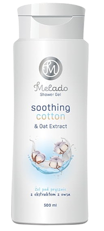 コットンとオーツ麦エキスを配合した心地よいシャワージェル - Natigo Melado Soothing Cotton And Oat Extract Shower Gel — photo N1