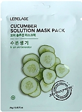 Fragrances, Perfumes, Cosmetics Facial Cucumber Sheet Mask - Lebelage Cucumber Solution Mask