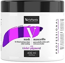 Blonde Hair Mask - Vis Plantis Mask For Blond and Gray Hair With a Cooling Color — photo N1