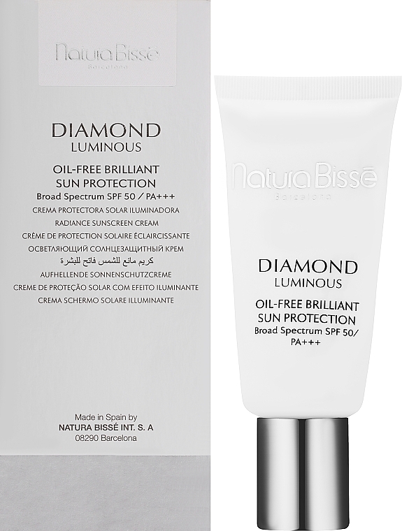 Brightening Protective Cream - Natura Bisse Diamond White SPF 50 +++ Oil Free Brilliant Protection — photo N2