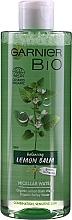 Fragrances, Perfumes, Cosmetics Balancing Micellar Water with Organic Melissa - Garnier Bio Micellar Water Lemon Balm