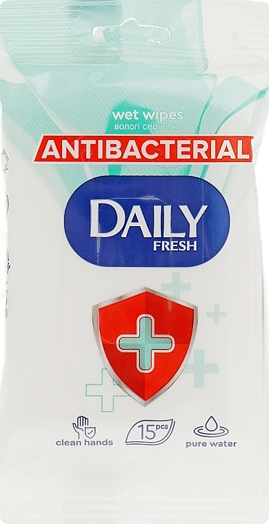 Antibacterial Wet Wipes - Daily Fresh Antibacterial Wet Wipes — photo N1