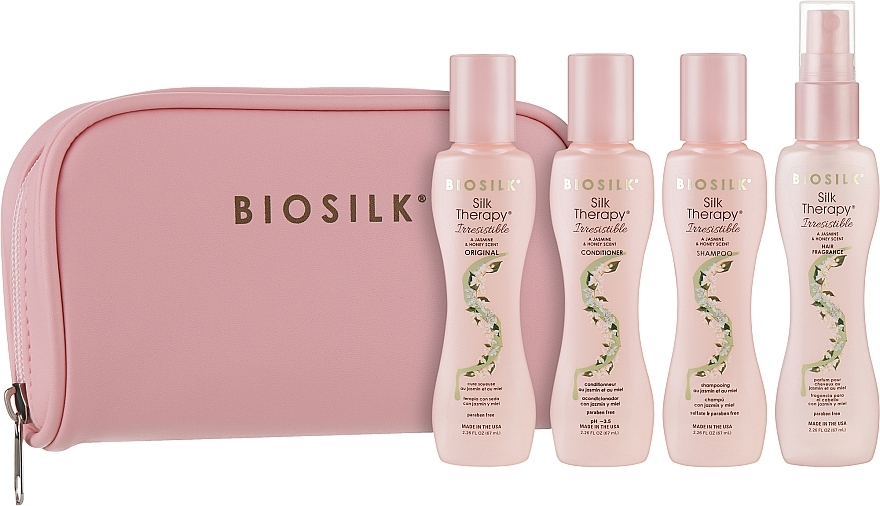 Set, 5 products - Biosilk Silk Therapy Irresistible Travel Gift Set Kit	 — photo N1