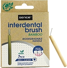 Interdental Brush, 0.6 mm - Sence Inderdental Brush Bamboo Size 3 — photo N1