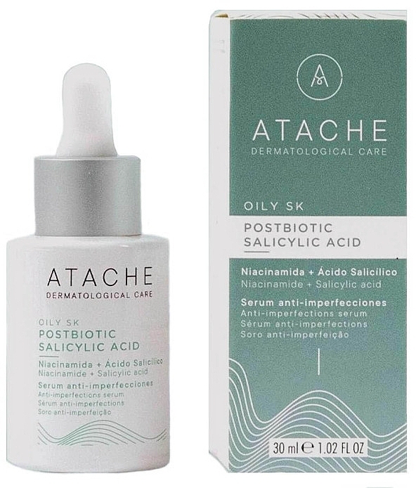 Postbiotic Face Serum with Niacinamide & Salicylic Acid - Atache Oily SK Postbiotic Salicylic Serum — photo N1