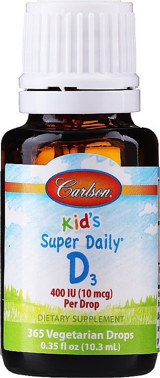 Vitamin D3 - Carlson Labs Kid's Super Daily D3 — photo N1