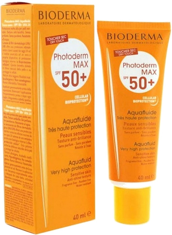 Sun Fluid for Sensitive Skin - Bioderma Photoderm Max SPF50+ Aquafluid — photo N1