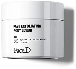 Fragrances, Perfumes, Cosmetics Exfoliating Body Scrub - FaceD Fast Exfoliating Body Scrub