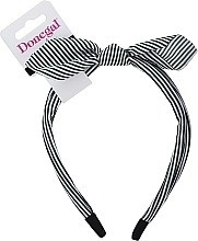 Fragrances, Perfumes, Cosmetics Hair Hoop with Decorative Knot, FA-5618, striped white-green - Donegal