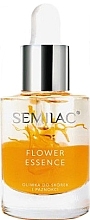 Fragrances, Perfumes, Cosmetics Protective Peach Seed Nail & Cuticle Oil - Semilac Flower Essence Orange Strength