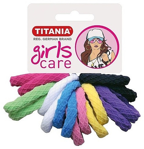 Elastic Hair Bands, 16 pcs, multicolored - Titania — photo N2