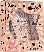 Fragrances, Perfumes, Cosmetics Set - 7 Days Illuminate Me Miss Crazy №1 (b/milk/150ml + b/scrub/200g)