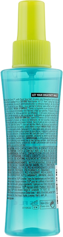 Texturizing Salt Hair Spray - Tigi Bed Head Salty Not Sorry Texturizing Salt Spray — photo N2