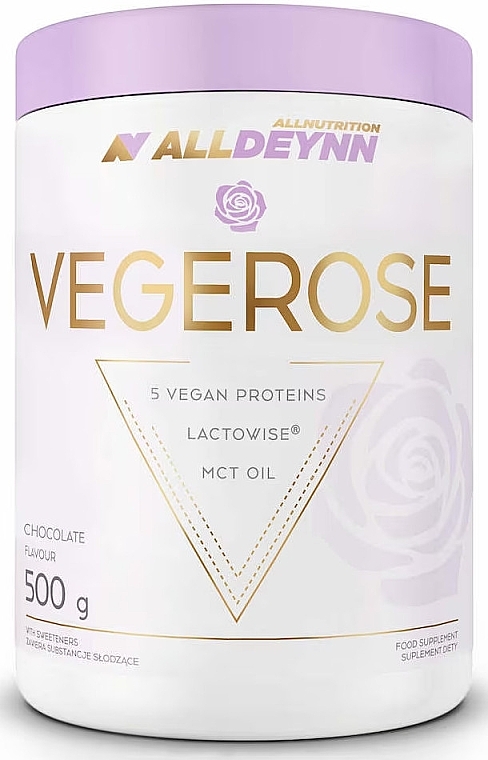 Chocolate Vegan Protein - AllNutrition AllDeynn Vegerose Chocolate — photo N1