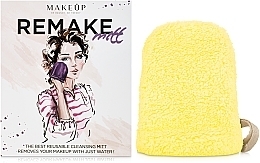 Makeup Remover Glove, yellow "ReMake" - MAKEUP — photo N1