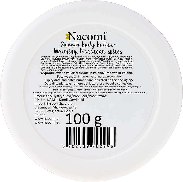 Body Butter "Warming Moroccan Spices" - Nacomi Smooth Body Butter Warming Moroccan Spices — photo N3