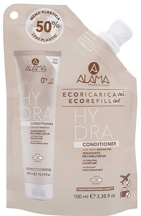 Moisturizing Argan Oil Conditioner for Dry Hair - Alama Hydra Conditioner Travel Size — photo N1