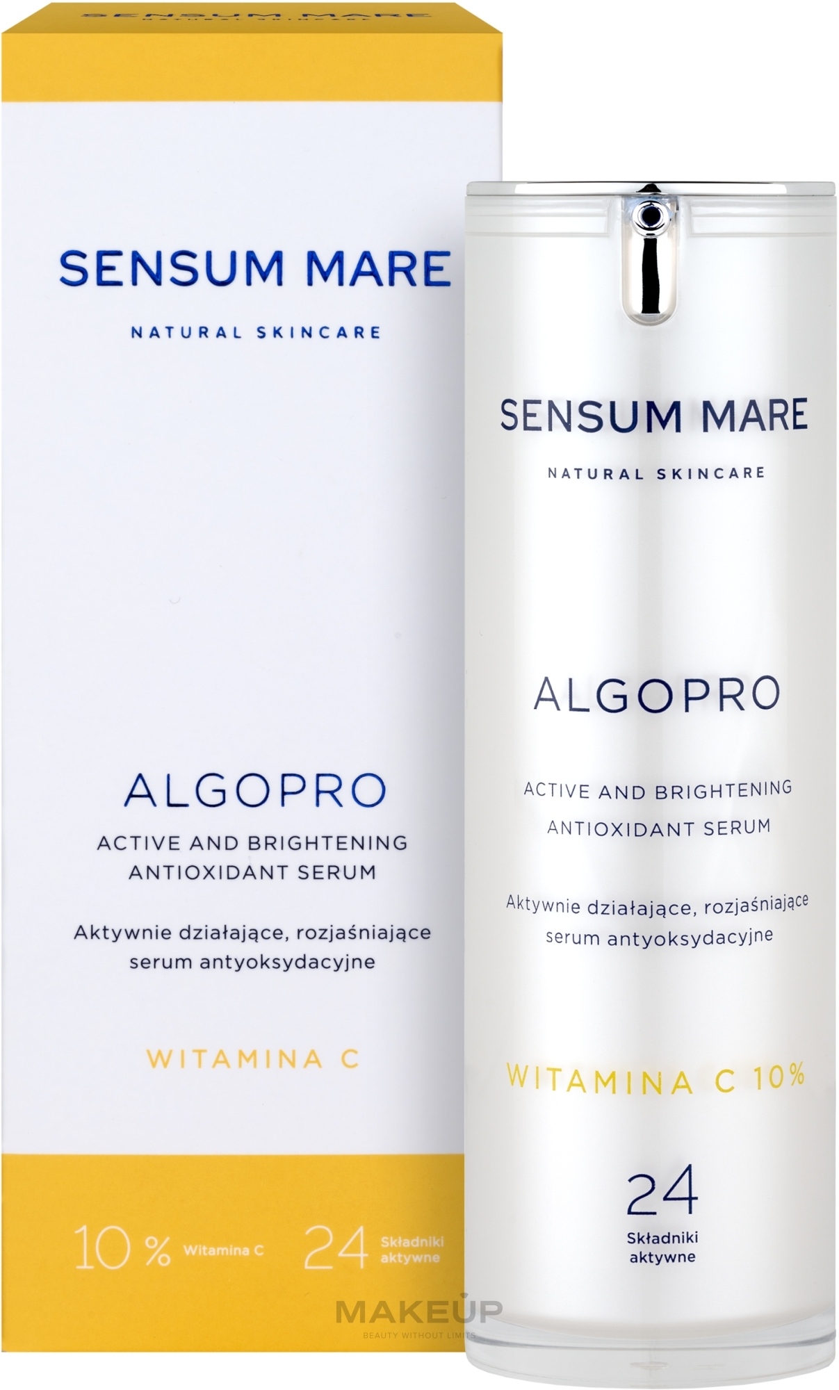 Brightening Antioxidant Serum with 10% Vitamin C - Sensum Mare Algopro C Active And Brightening Antioxidant Serum — photo 30 ml