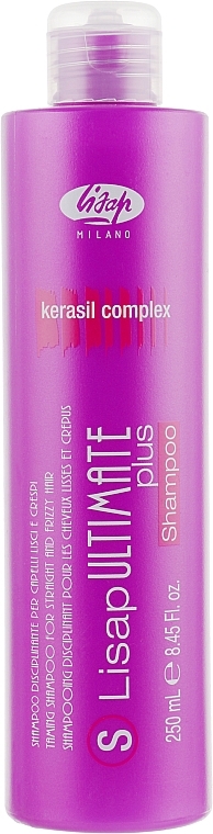 Smoothing Shampoo for Straight and Curly Hair - Lisap Milano Ultimate Plus Taming Shampoo — photo N1