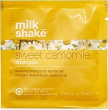 Fragrances, Perfumes, Cosmetics Chamomile Shampoo for Thin Blonde Hair - Milk Shake Sweet Camomile Shampoo (sample)