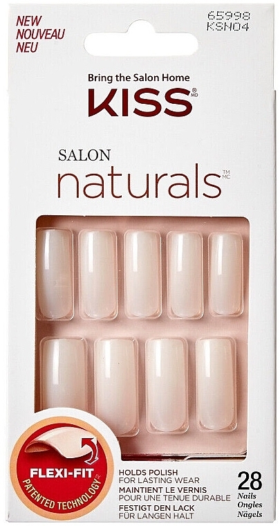 False Nails Set - Kiss Salon Naturals Go Rogue Flexi Fit — photo N1