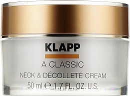 Fragrances, Perfumes, Cosmetics Neck and Decollete Cream - Klapp A Classic Neck & Decollete Cream