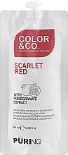 Fragrances, Perfumes, Cosmetics Tonning Nourishing Hair Mask - Puring Color & Co (Scarlet Red)