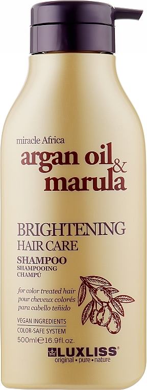 Hair Shine Shampoo - Luxliss Brightening Hair Care Shampoo — photo N3