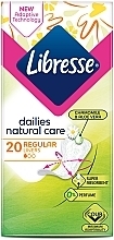 Daily Regular Liners, Pack of 20 - Libresse Natural Care Dailies Regular Liners — photo N2