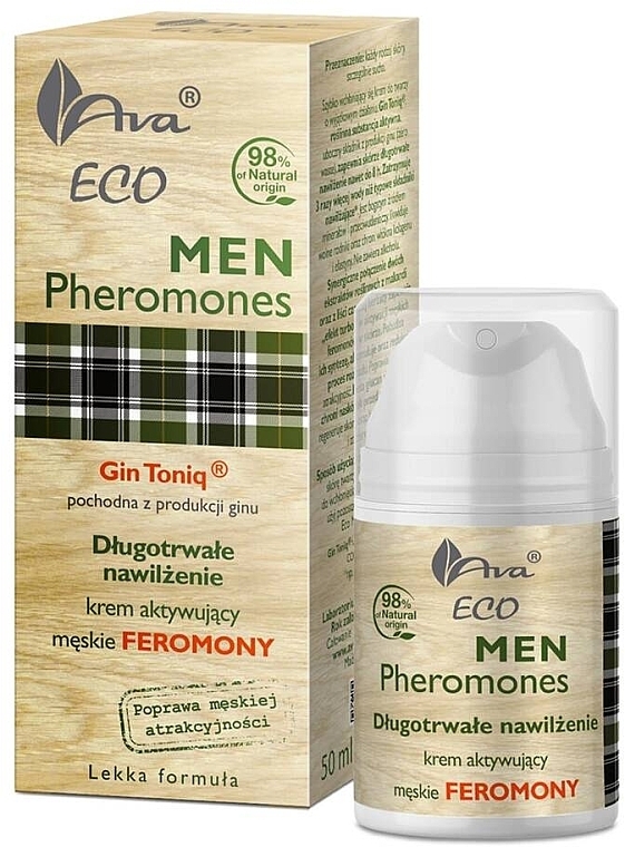 Moisturizing Long-Lasting Face Cream - Ava Laboratorium Eco Men Pheromones Gin Toniq Cream — photo N1