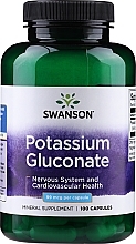 Potassium Gluconate Dietary Supplement, 99mg 100pcs - Swanson Potassium Gluconate — photo N1