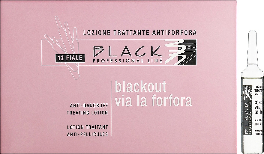 Anti-Dandruff Lotion in Ampules - Black Professional Line Anti-Dandruff Hair Lotion — photo N2