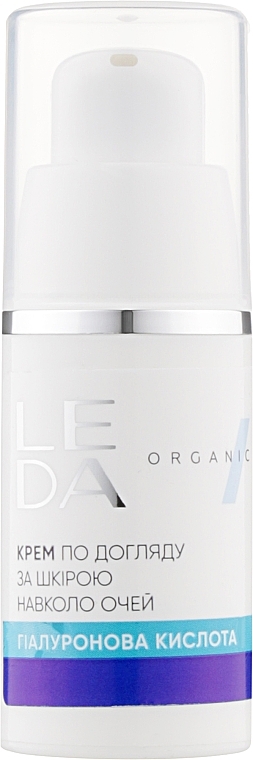 Eye Care Cream with Hyaluronic Acid & Prebiotic - Leda For Skin Around The Eyes Cream — photo N1