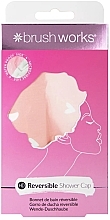 Fragrances, Perfumes, Cosmetics Double-Sided Shower Cap - Brushworks Reversible Shower Cap Heart Pattern