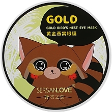 Fragrances, Perfumes, Cosmetics Hydrogel Patch with Gold & Bird Nest Extract - Sersanlove Gold Bird's Nest Eye Mask