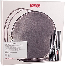 Fragrances, Perfumes, Cosmetics Set - Pupa Limited Edition (masscara/9ml + eyeliner/1.5ml + bag)