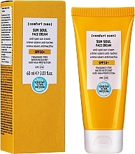 Fragrances, Perfumes, Cosmetics Anti-Age Spots Face Sunscreen - Comfort Zone Sun Soul Face Cream SPF50+